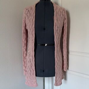 Leo & Nicole Pink Lace Cardigan